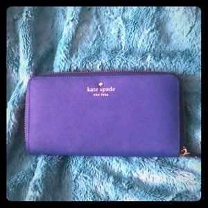 Lightly used Blue Kate Spade ♠️ Leather Wallet